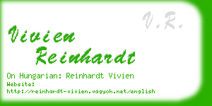 vivien reinhardt business card